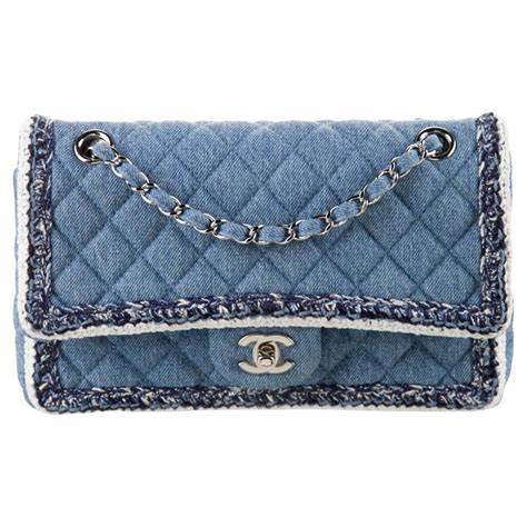 chanel denim classic flap|chanel denim shoulder bag.